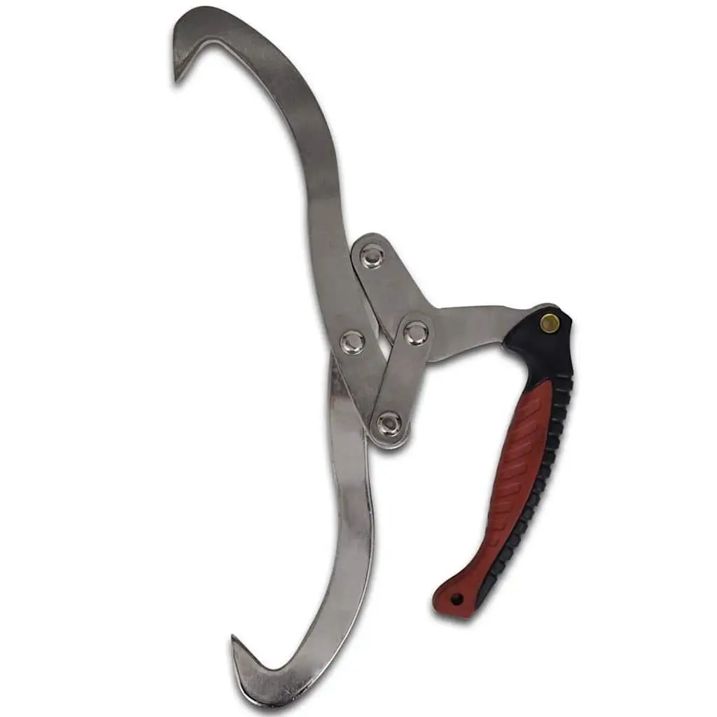 Log Tongs with Ergonomic Handle Firewood Stacking Lifting Tool 2 Piece Set