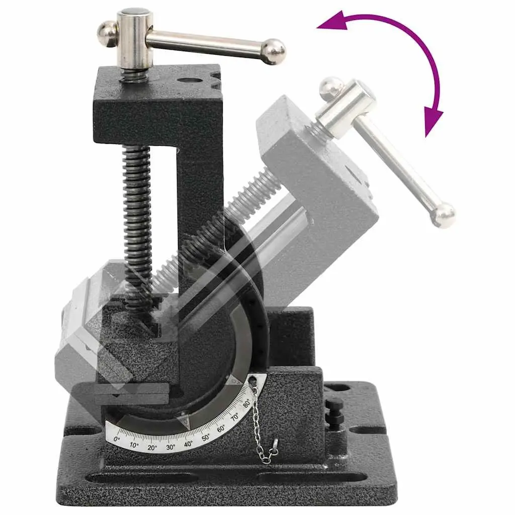 Manually Operated Tilting Drill Press Vice 110mm