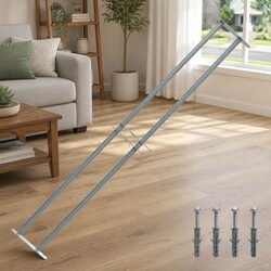 Durable Silver Adjustable Window Security Grille 2 Crossbars