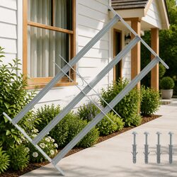 Adjustable Window Security Grille with 3 Crossbars