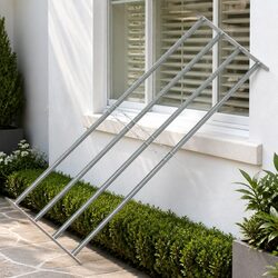 Robust Adjustable Security Grille with 4 Crossbars