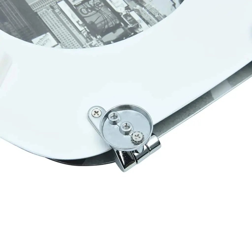 Toilet Seat MDF Multicolour Hard Close Lid Adjustable Hinge Bathroom Fixture