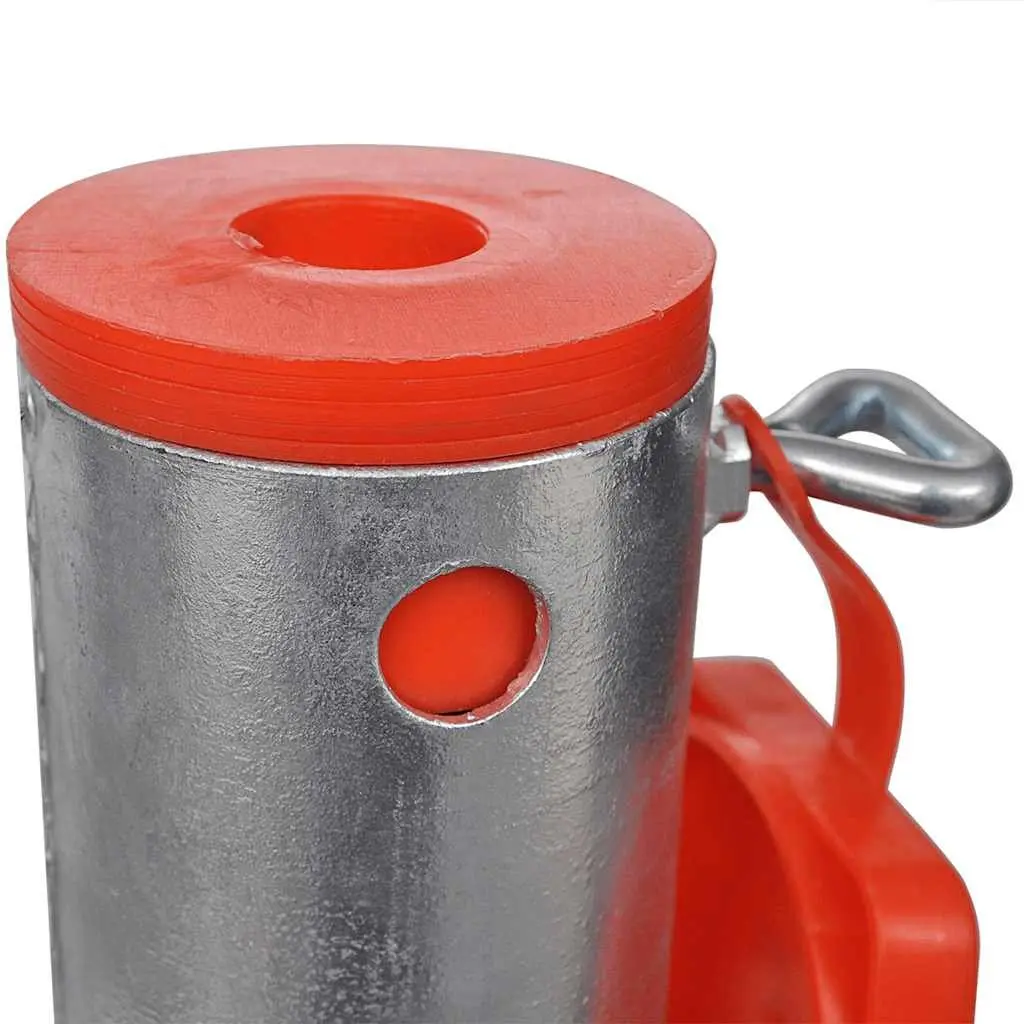 Silver Outdoor Umbrella Stand 55cm Soil Insert