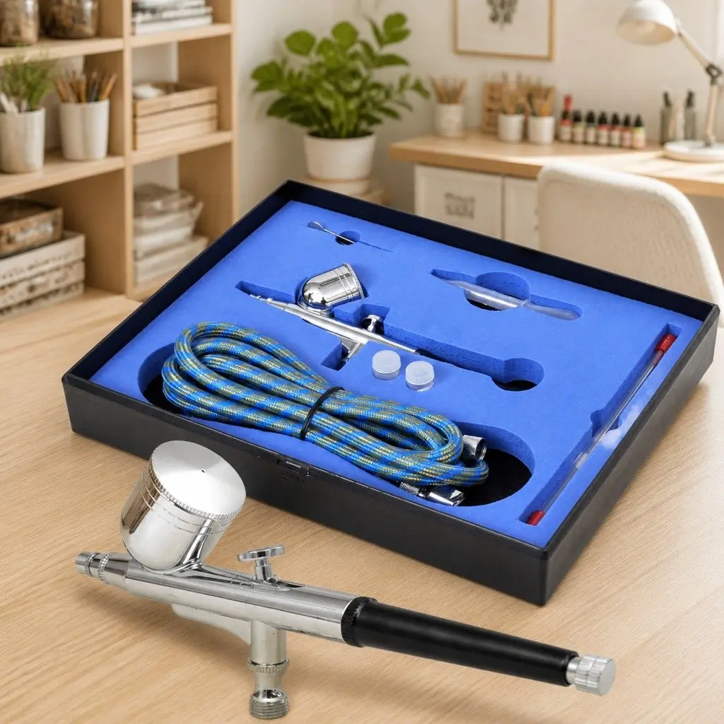 Airbrush Set with 0.2 0.3 0.5mm Nozzles