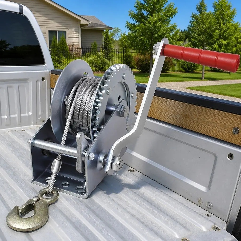 Hand Winch Iron 10m Heavy Duty Pulling Cable for Trucks Trailers