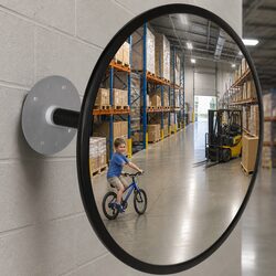 30cm Shatter-Proof Convex Traffic Mirror for Safety