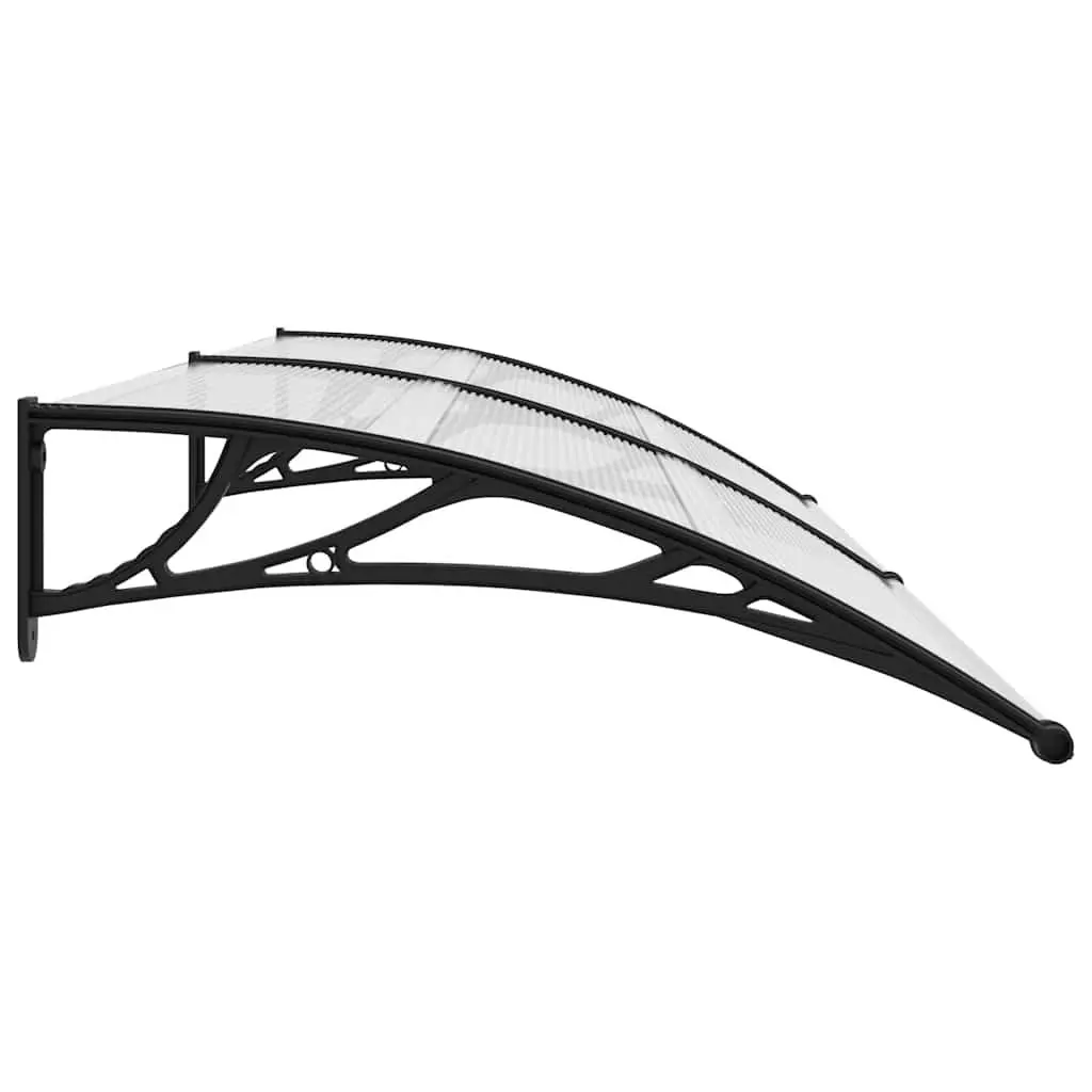 Black Door Canopy 240 x 100 cm Polycarbonate Awning