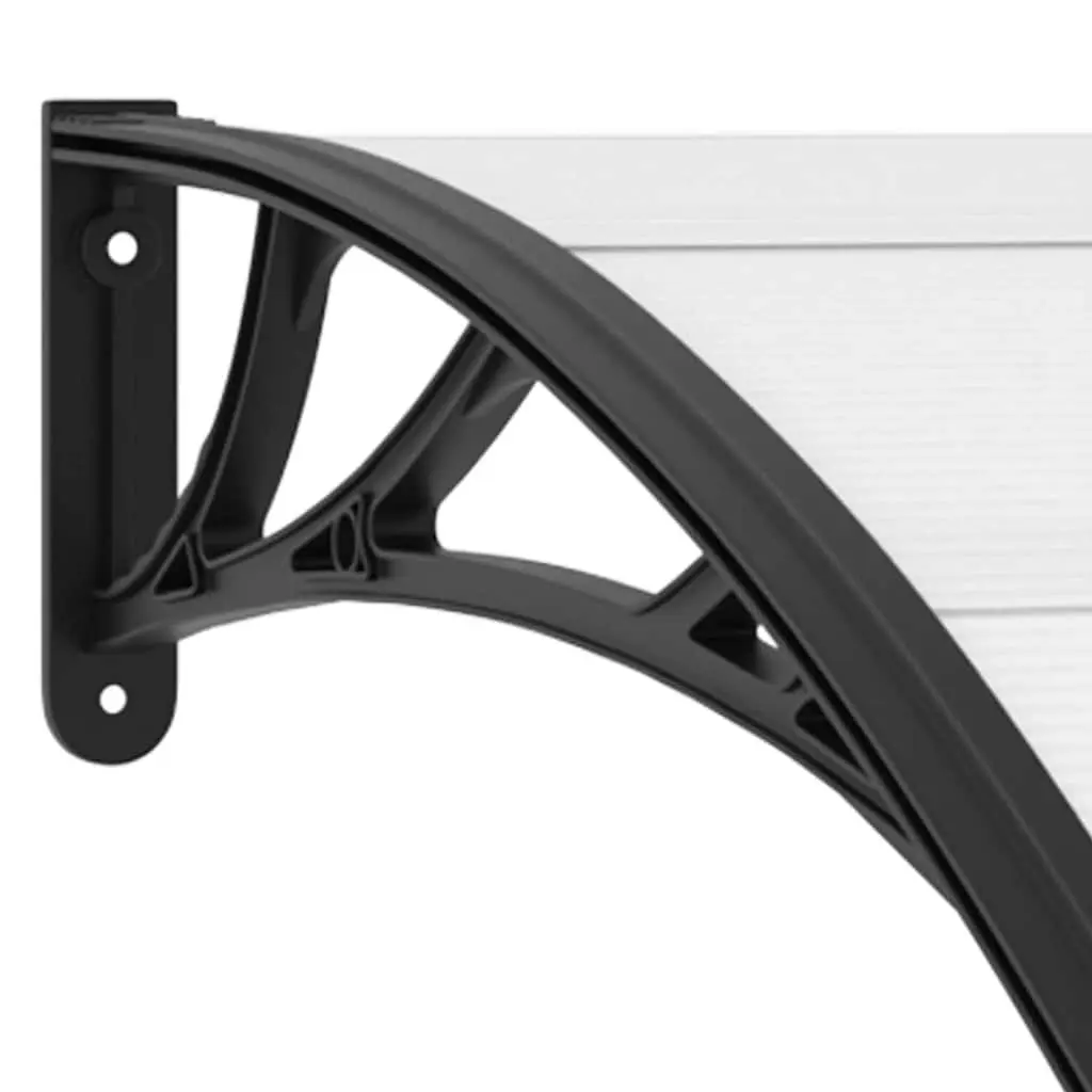 Black Door Canopy 240 x 100 cm Polycarbonate Awning