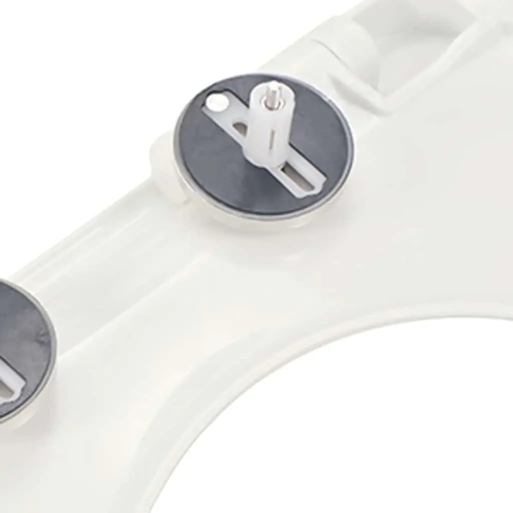 White Square Toilet Seat with Soft-Close Feature