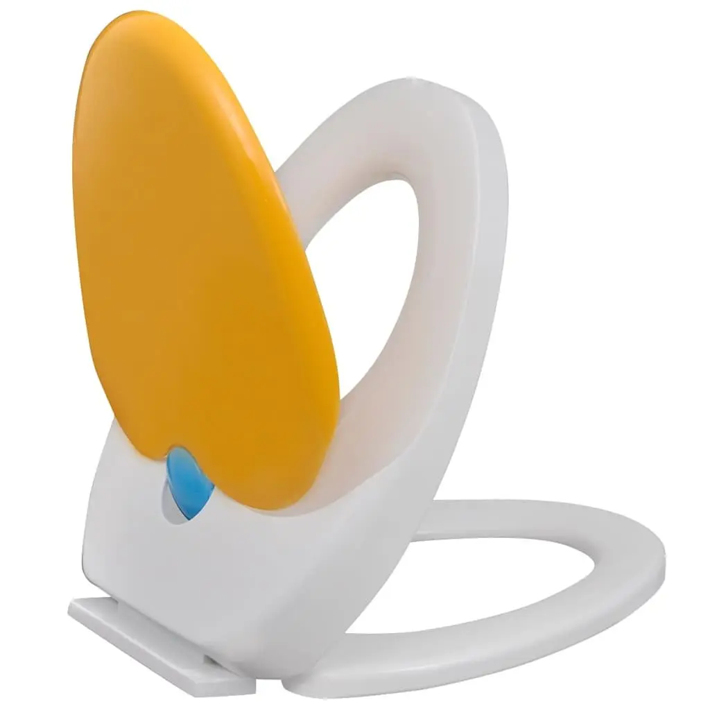 Toilet Seat Polypropylene Dual Size Yellow White