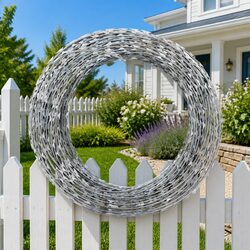 60m Galvanised Steel Razor Wire Clipped Concertina Coil