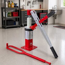 Durable Mini Tyre Changer for Small Vehicles in Red