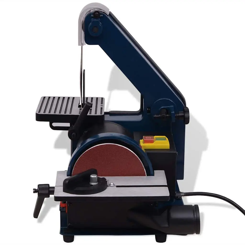 Belt and Disc Sander 300W Heavy Duty Grinding Machine with Tilting Table and Dust Extraction