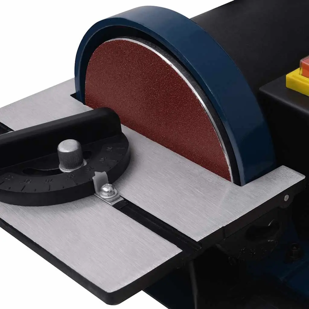 Belt and Disc Sander 300W Heavy Duty Grinding Machine with Tilting Table and Dust Extraction