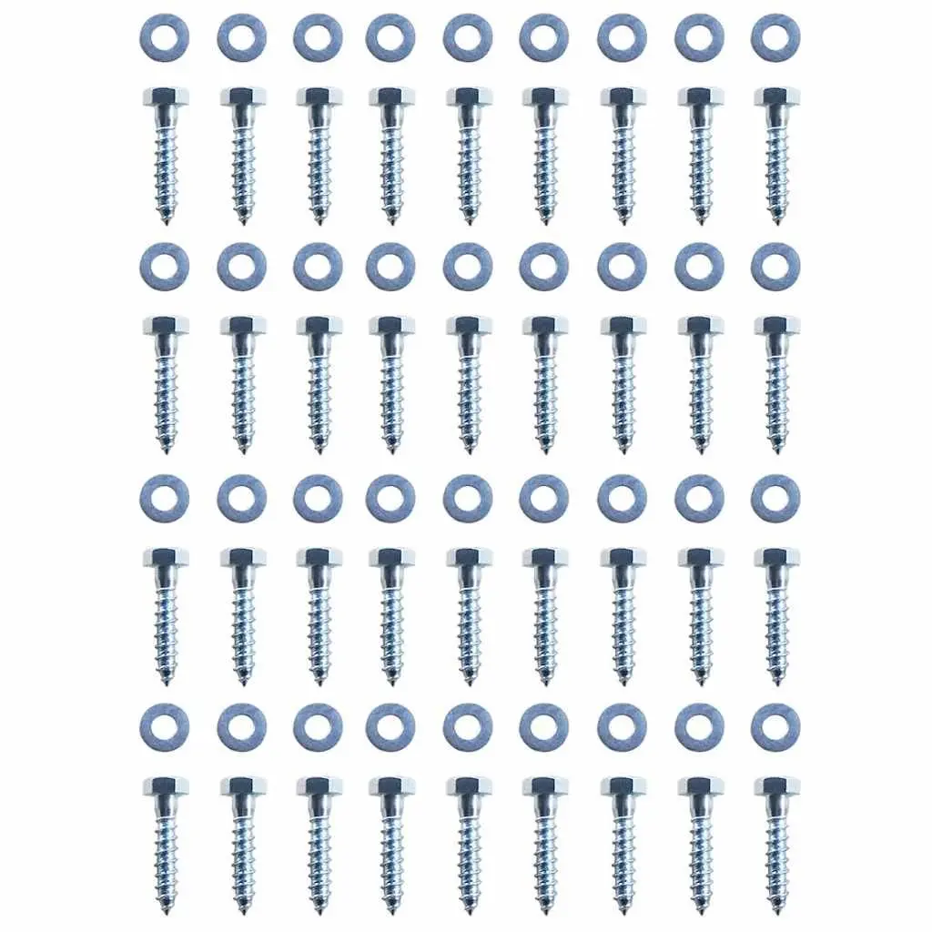 12 pcs L-Shaped Ground Anchors in Silver