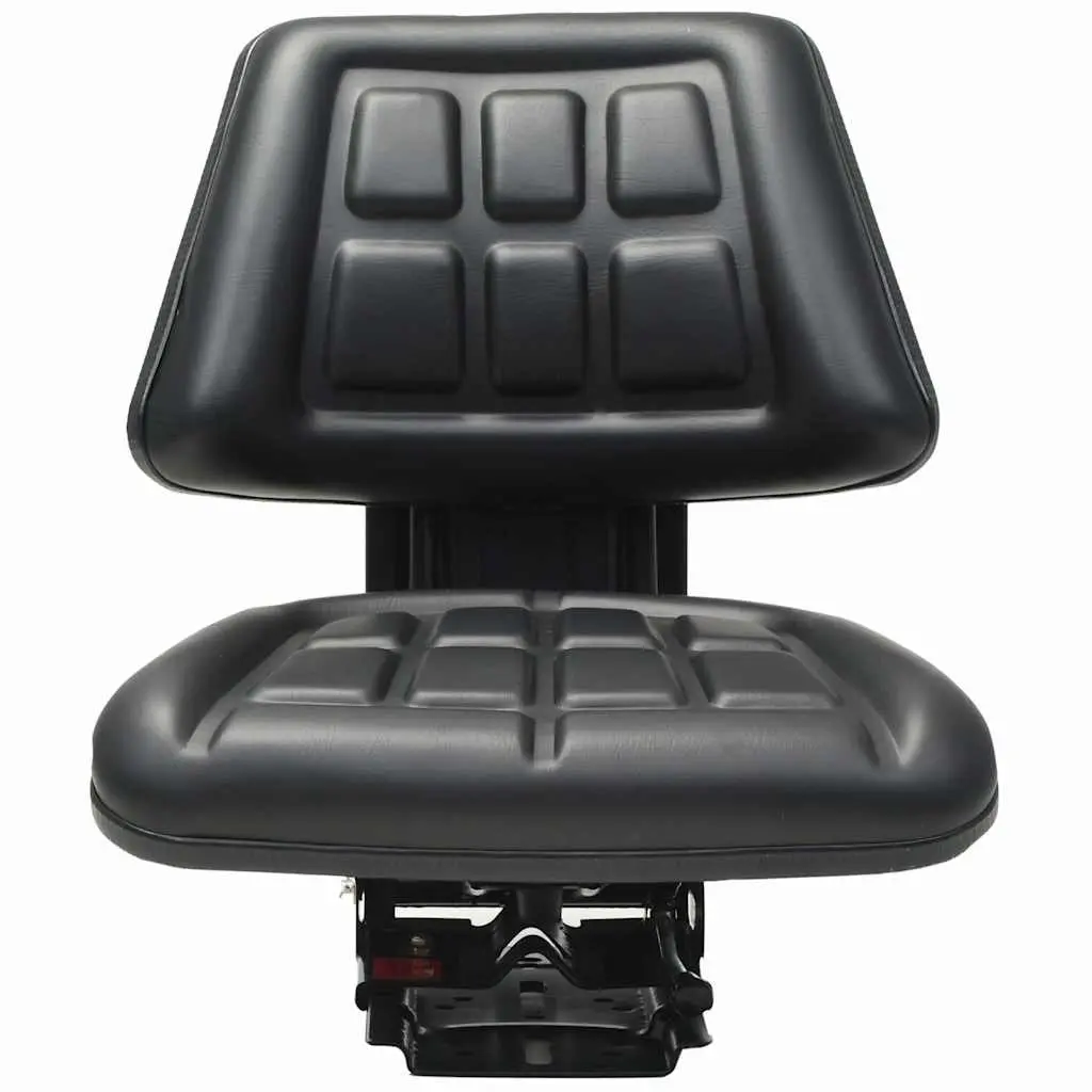 Black Tractor Seat with Suspension for Comfort