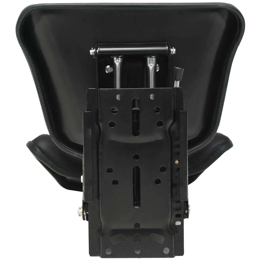 Black Tractor Seat with Suspension for Comfort