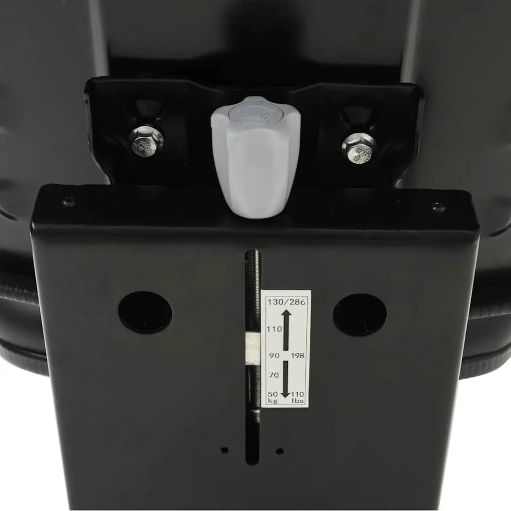 Black Tractor Seat with Suspension for Comfort