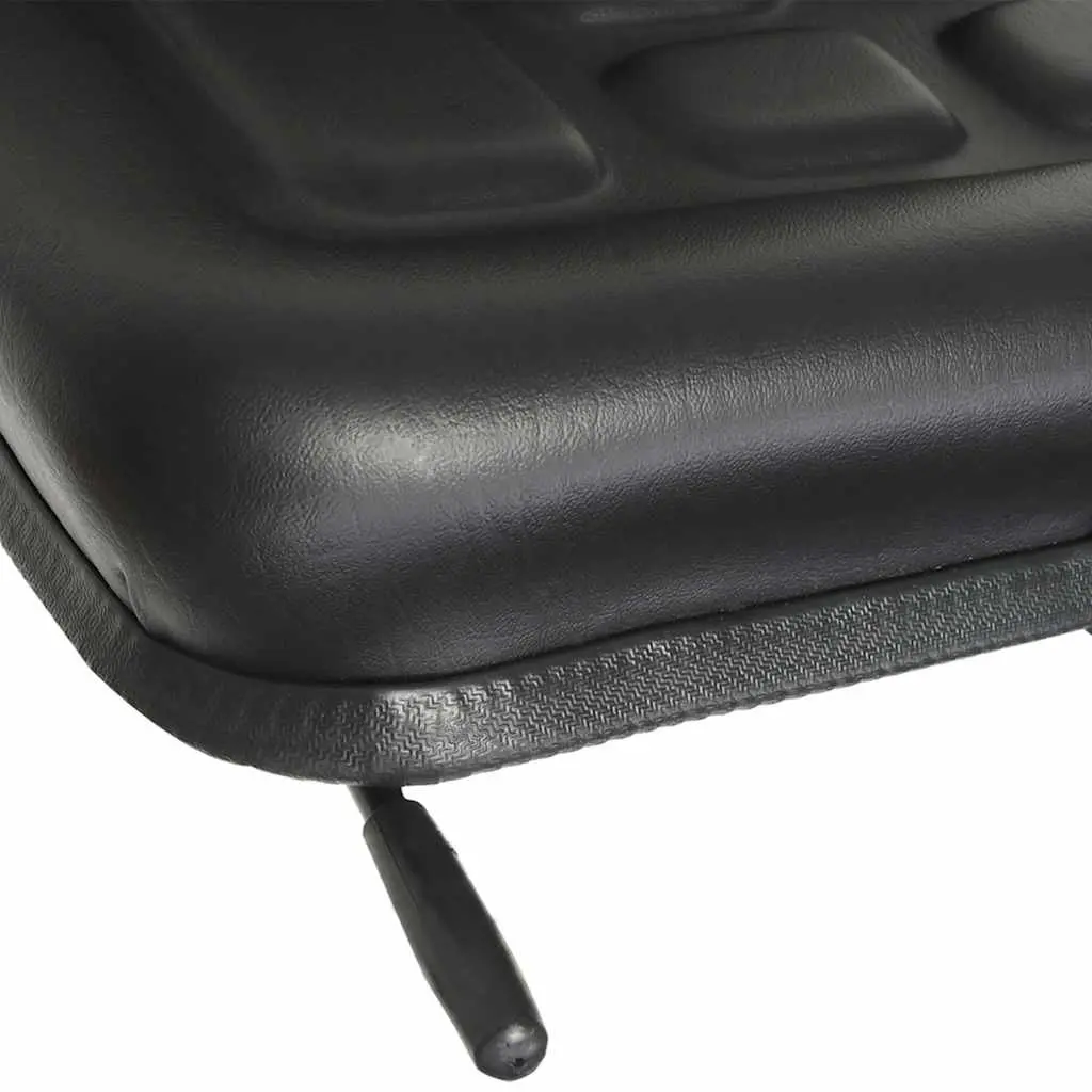 Universal Tractor Seat Steel Black Padded Water-Resistant Upholstery Sliding Tracks