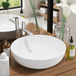 High-Quality Round Ceramic Wash Basin for Bathrooms