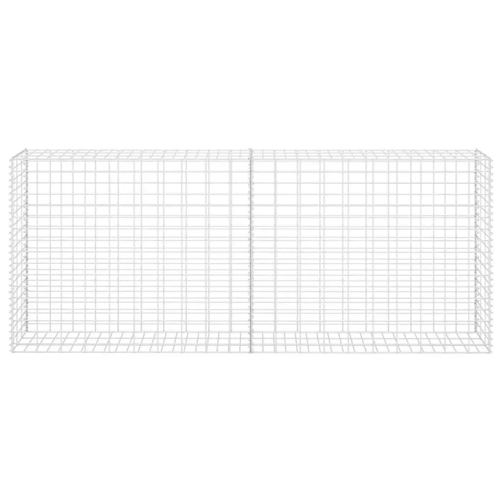 Gabion Basket Galvanised Steel 85 x 30 x 200 cm Silver