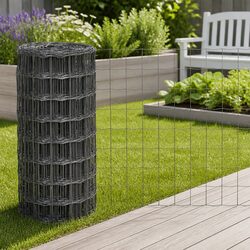 Durable Steel Euro Fence Panel 10x0.8m for Gardens