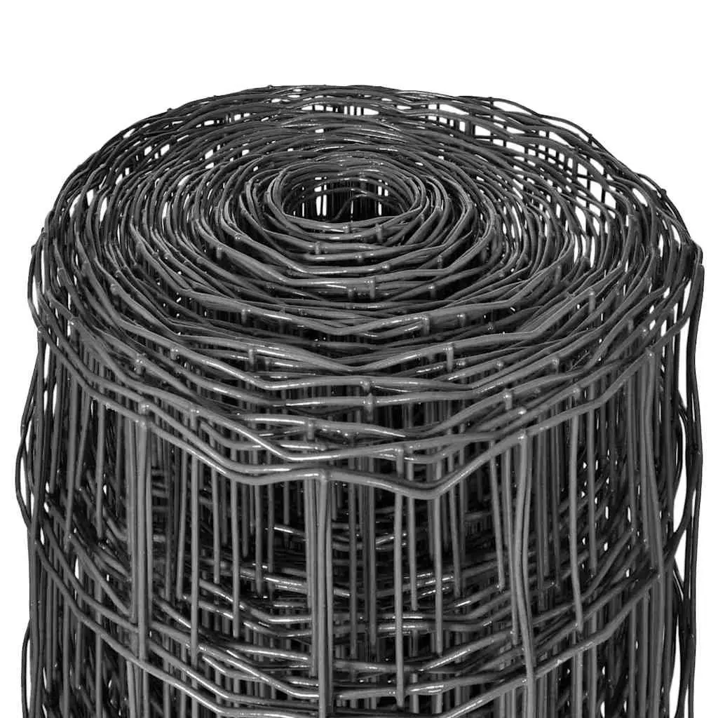 Steel Wire Mesh Panel PVC Coated 25m Grey