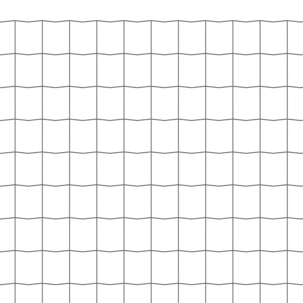 Steel Wire Garden Fencing Panel 25x1m in Grey