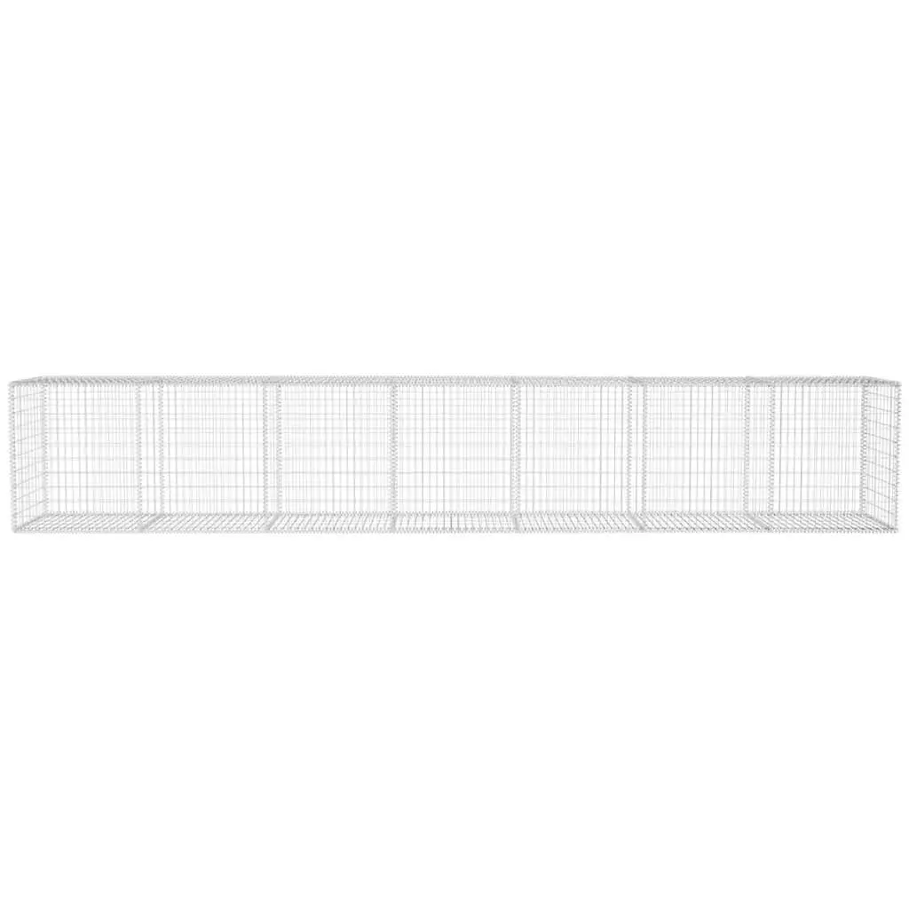 Gabion Wall Panel with Covers for Retaining Fencing