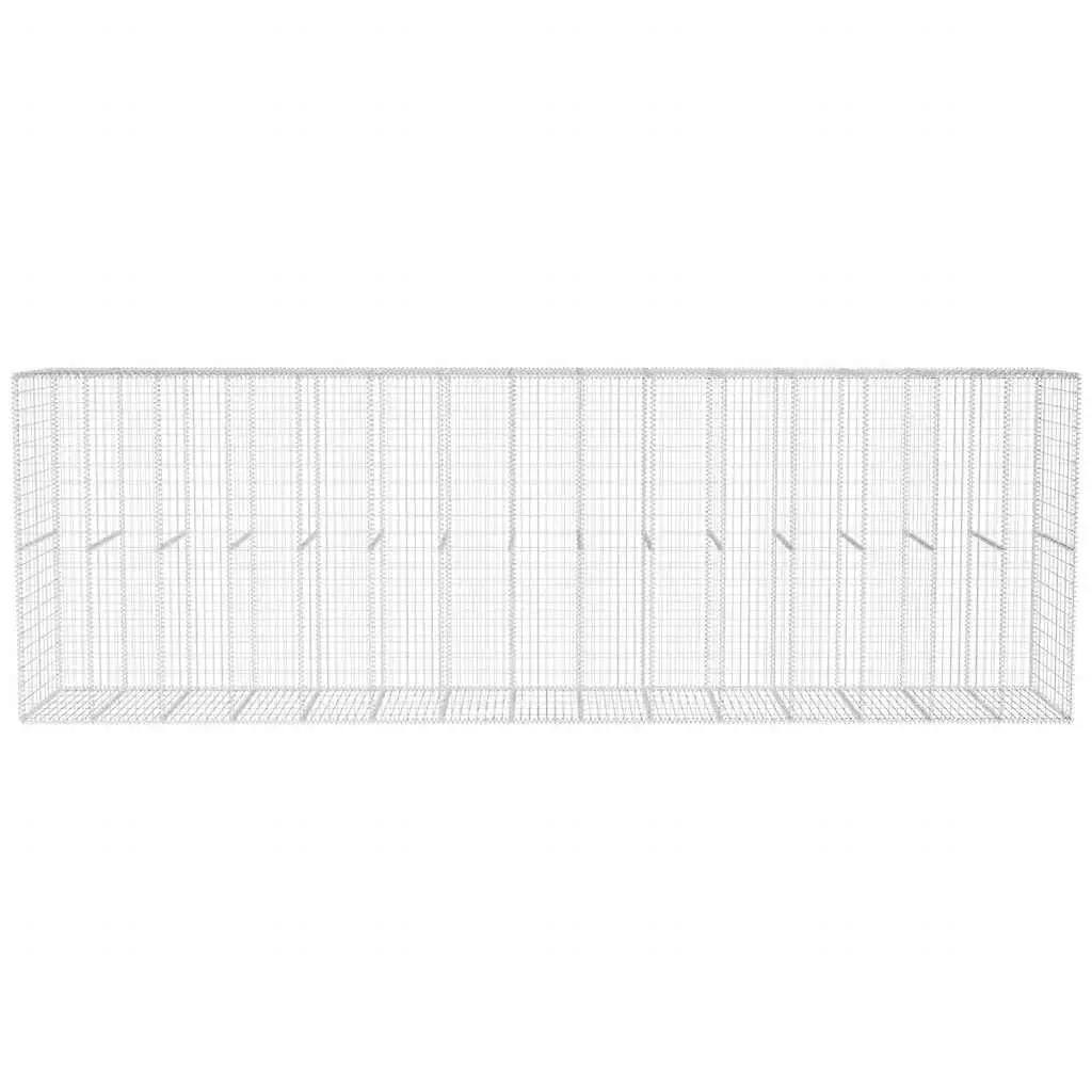 Gabion Wall Panel with Cover Galvanised Steel Retaining Fence Barrier