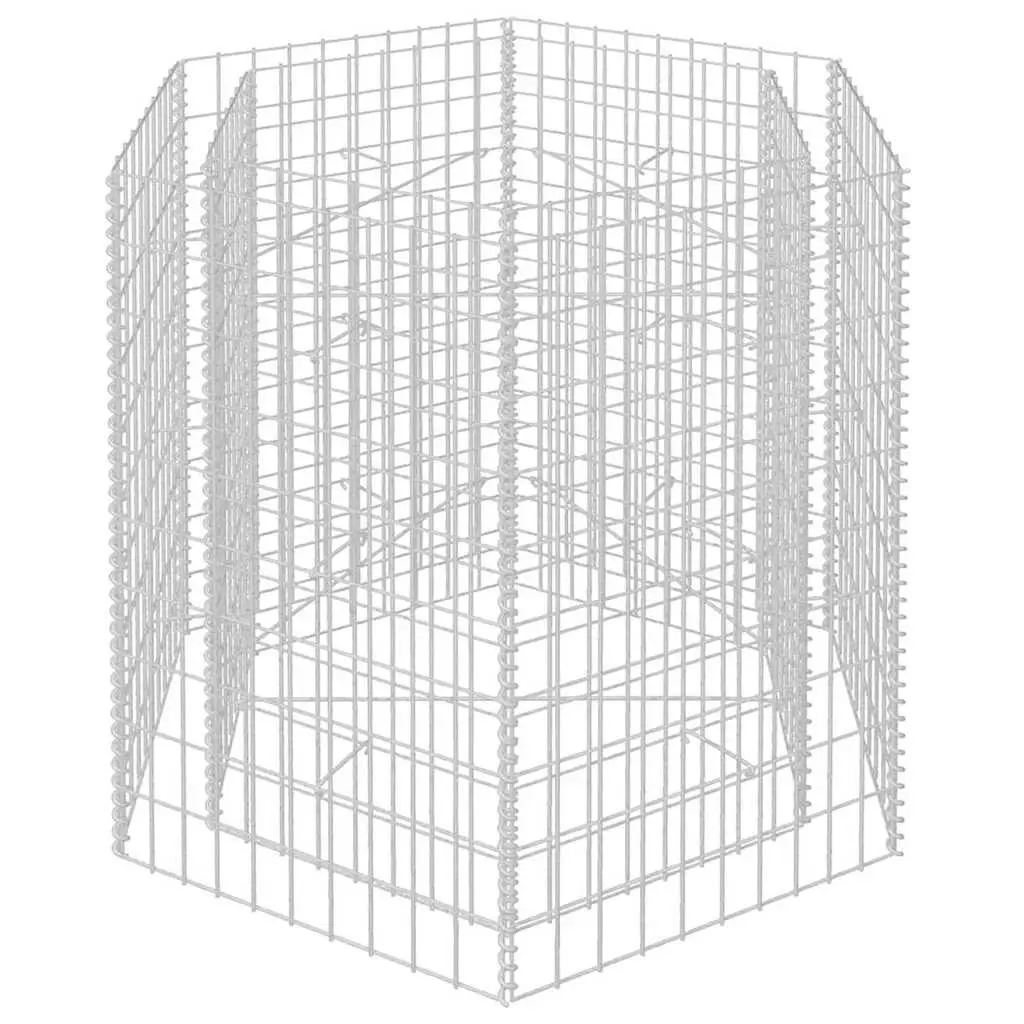 Hexagonal Gabion Raised Bed Planter 100x90x100 cm