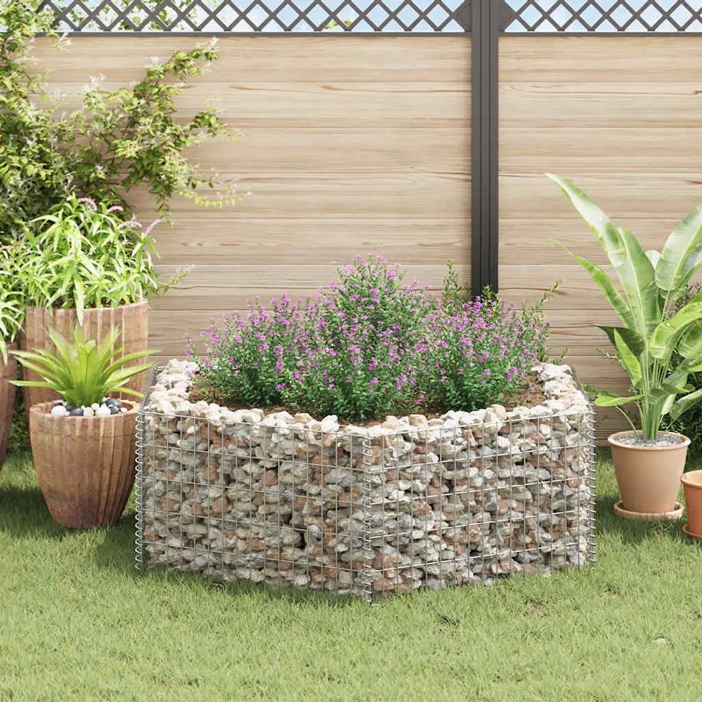 Hexagonal Gabion Raised Bed Garden Planter Border Box Outdoor Patio Flower Bed