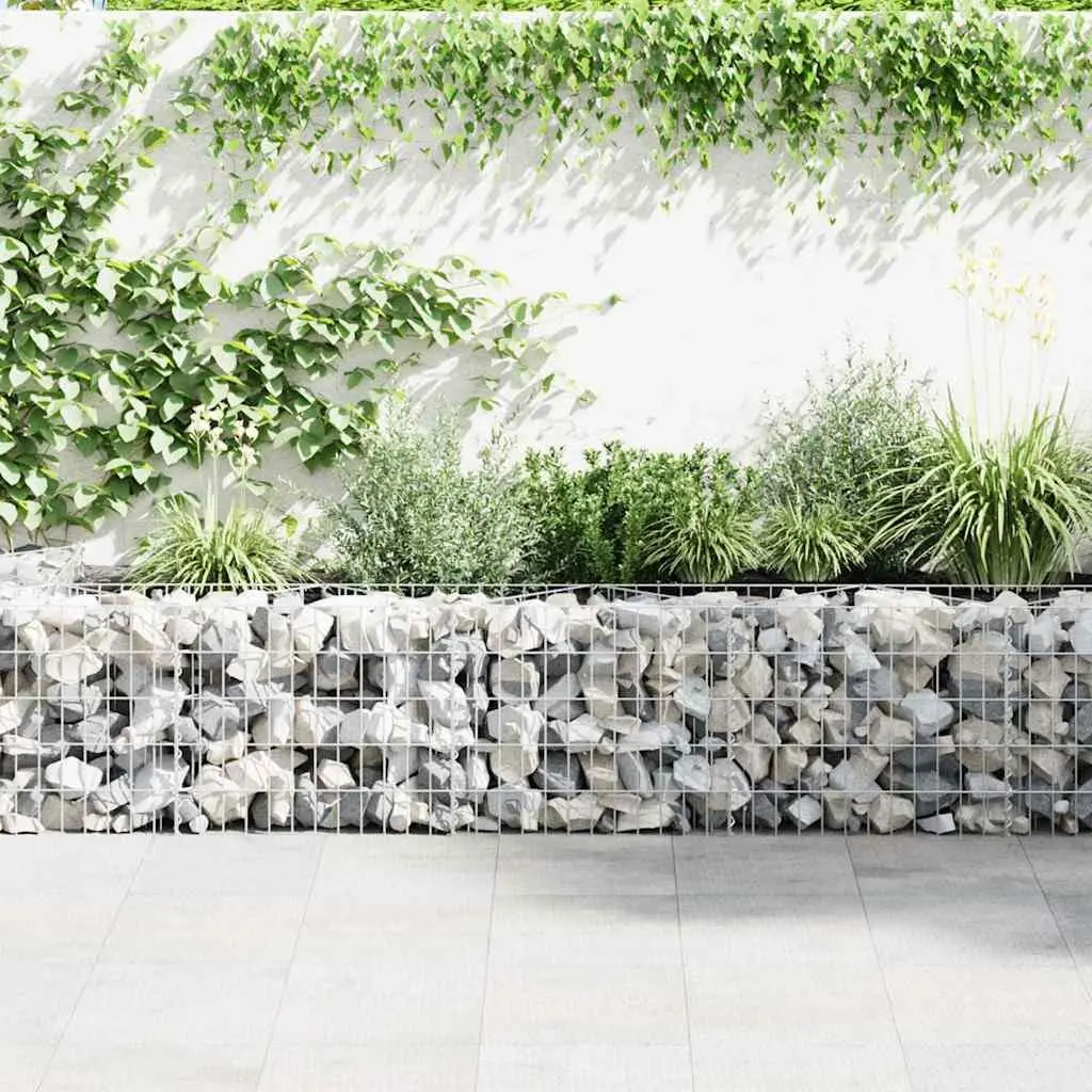 Gabion Basket Galvanised Steel 300 x 30 x 50 cm Silver