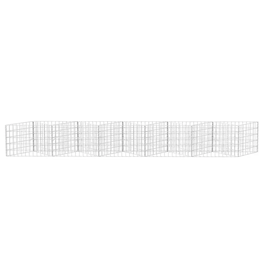 Gabion Basket Galvanised Steel 300 x 30 x 50 cm Silver