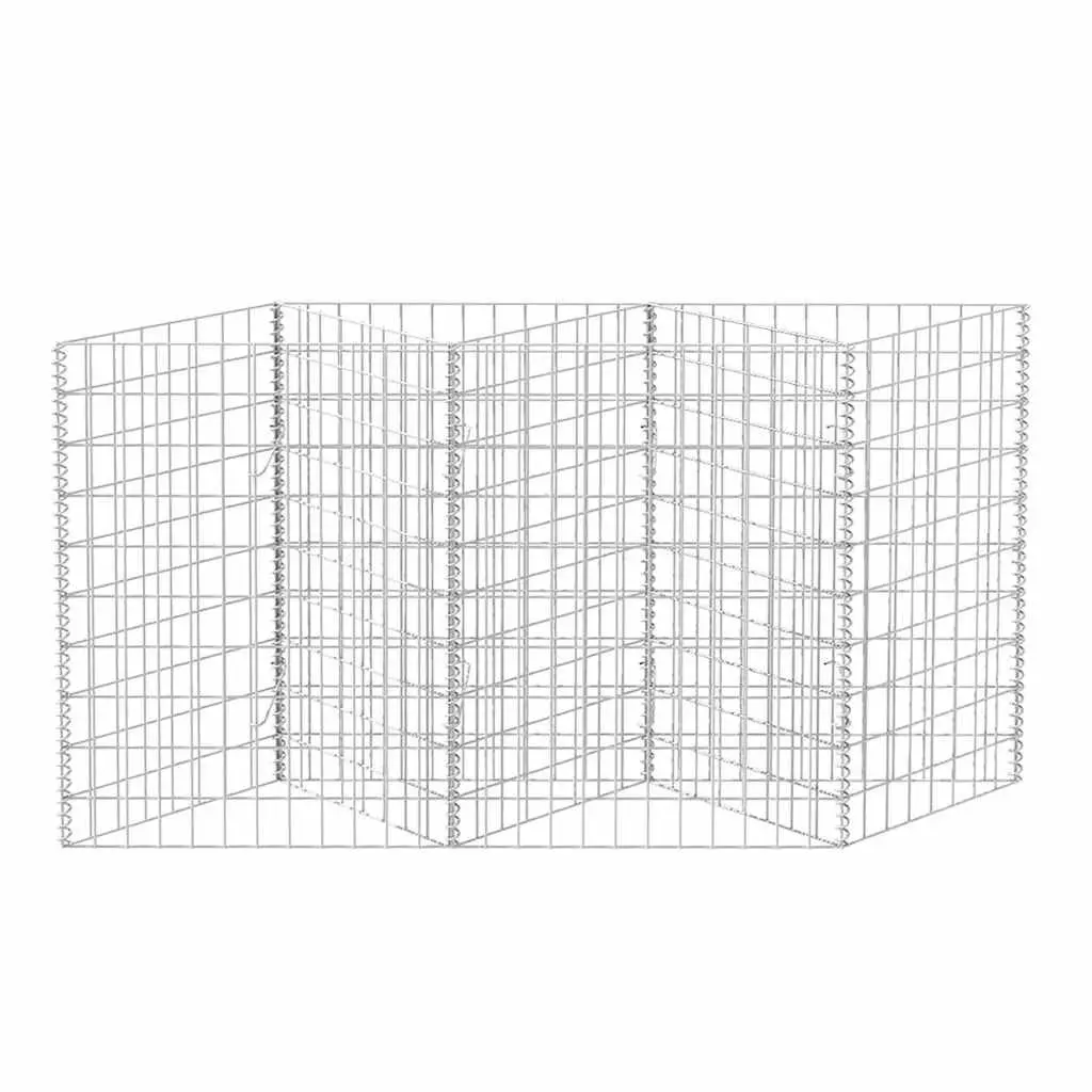 Galvanised Steel Gabion Basket 120x30x100cm