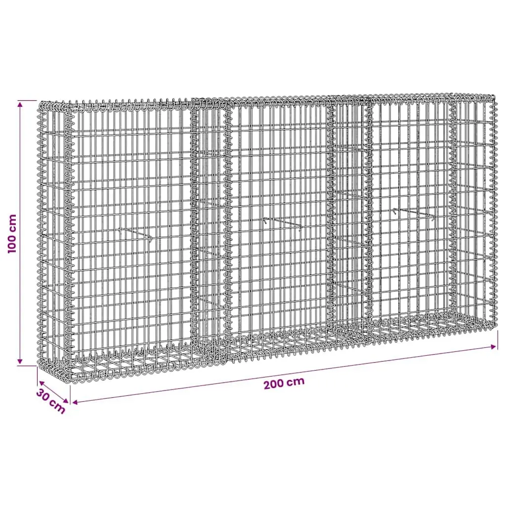 Galvanised Steel Gabion Basket Panel for Retaining Walls