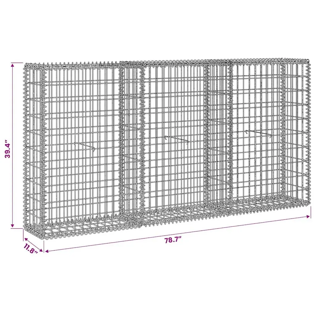 Galvanised Steel Gabion Basket Panel for Retaining Walls