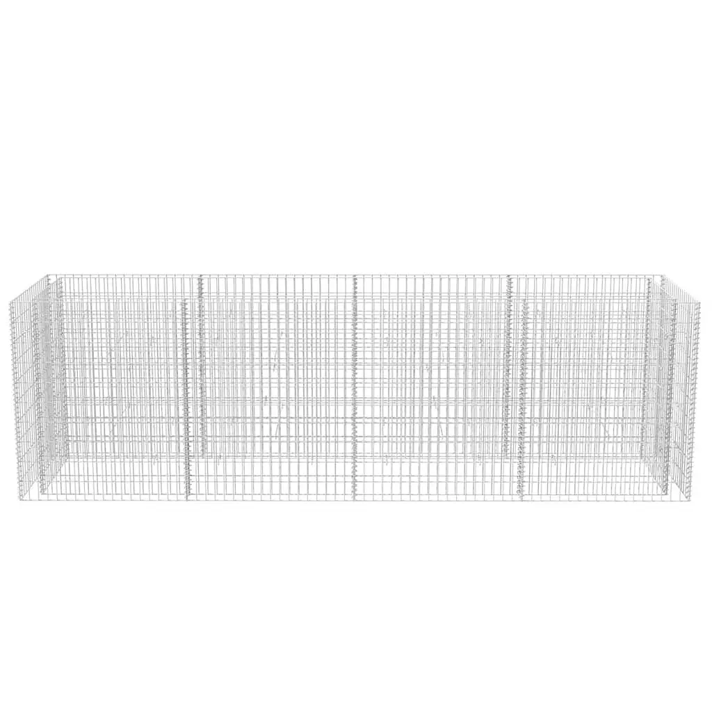 Steel Galvanised Gabion Raised Bed Planter 360x90x100 cm