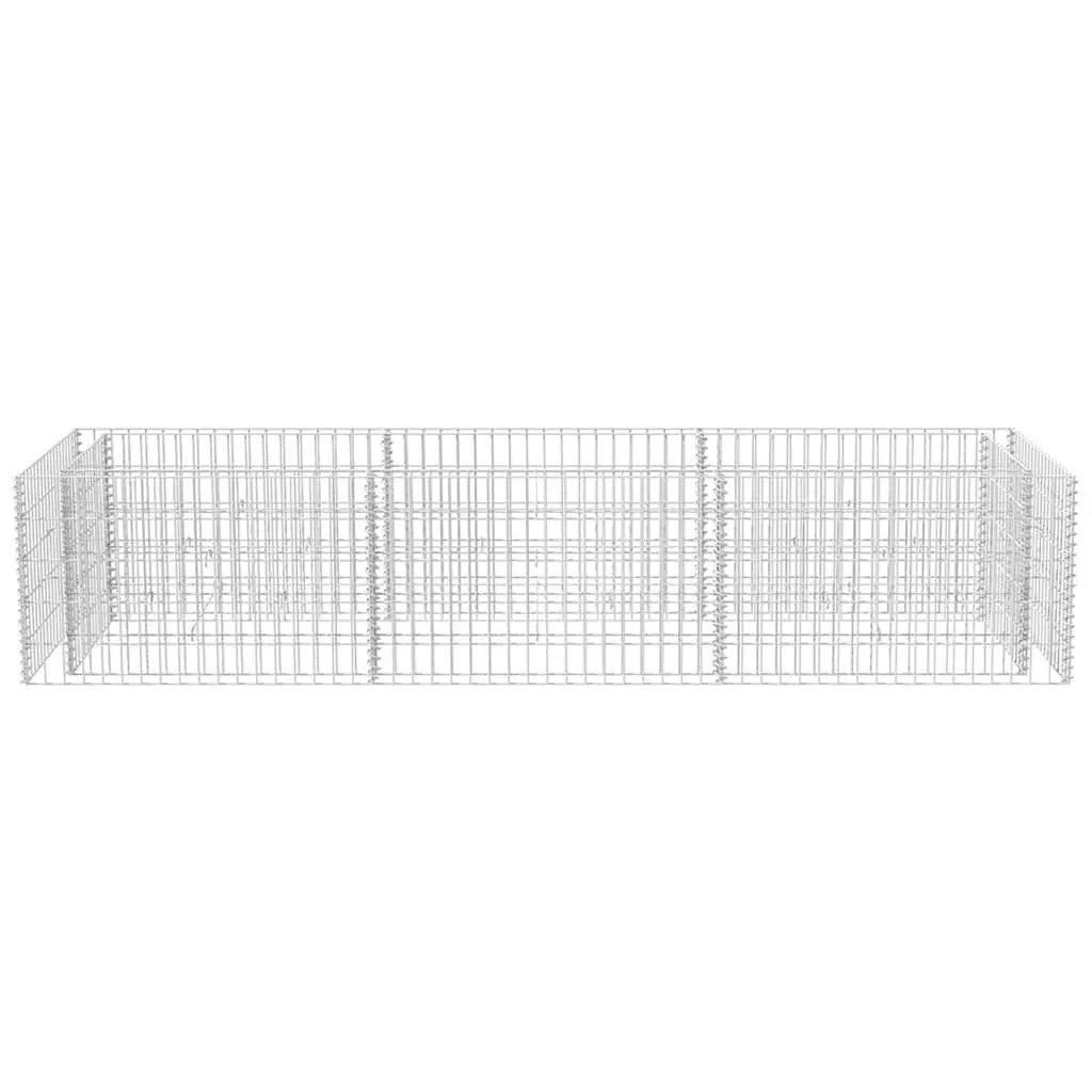 Gabion Raised Garden Bed Steel Planter Border Flower Plant Container 270x90x50cm