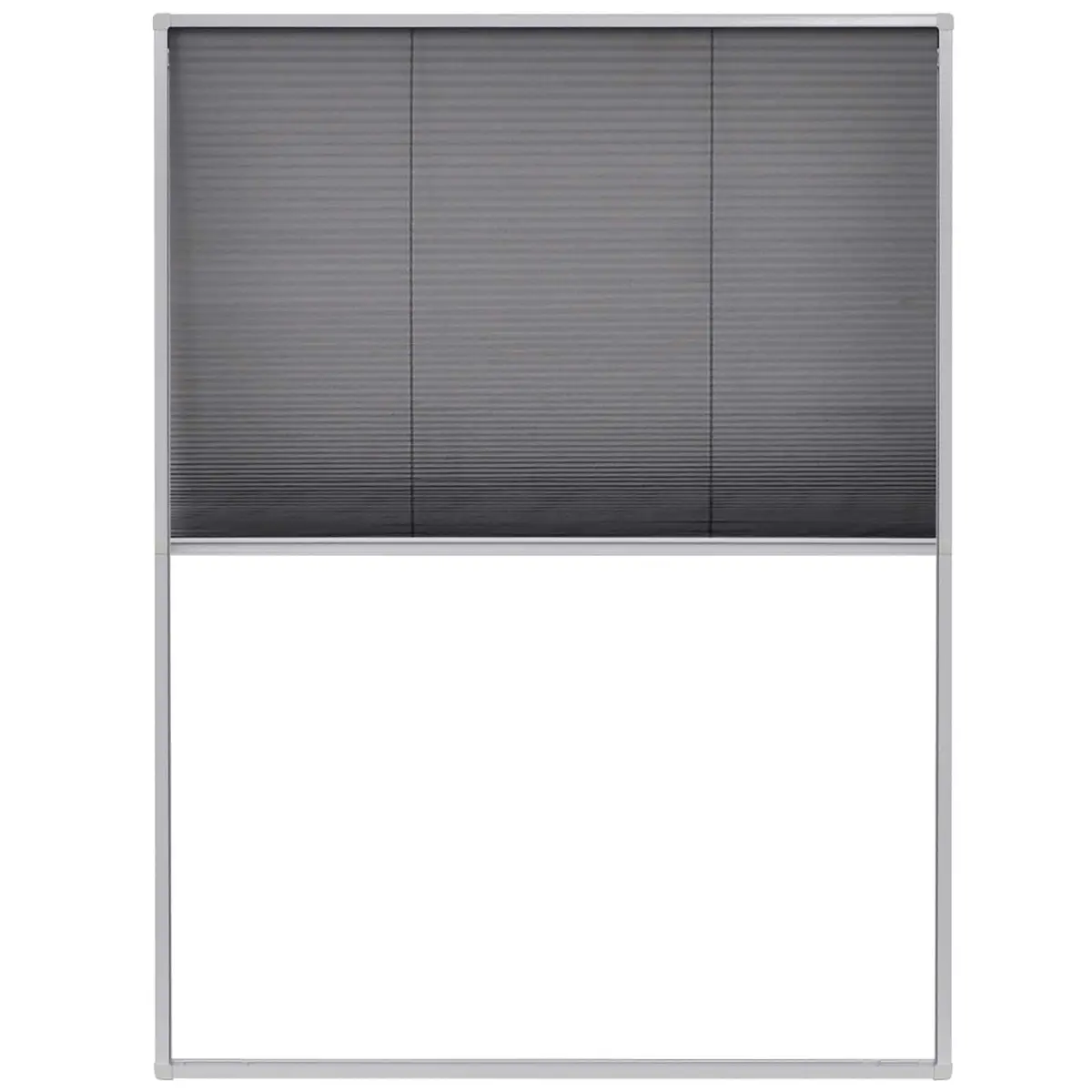 Plisse Insect Screen 60x80 cm Black Frame