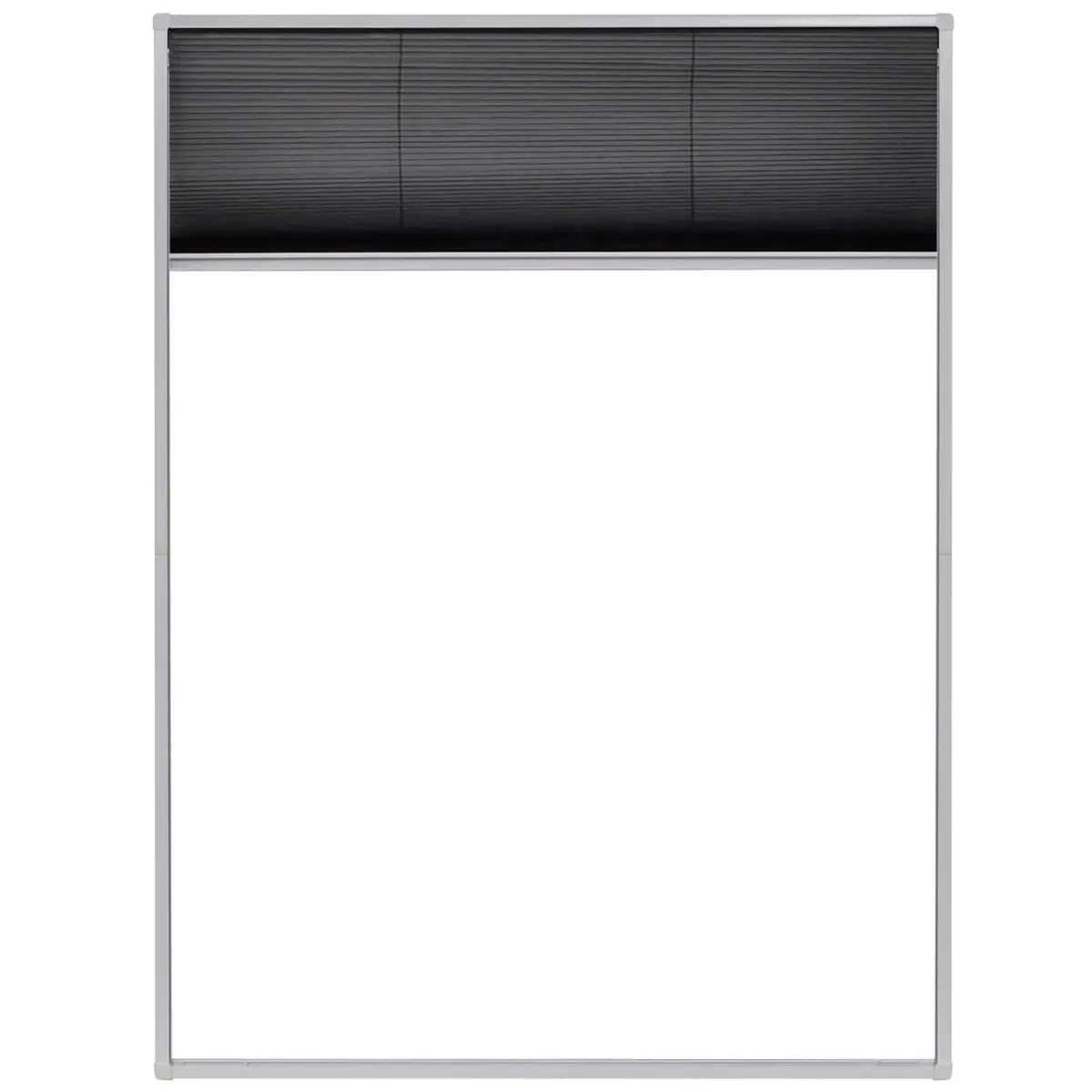 Plisse Insect Screen 60x80 cm Black Frame