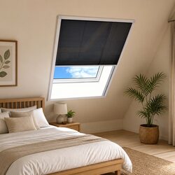 Plisse Insect Screen for Windows Aluminium Frame Mesh 80x120 cm Black