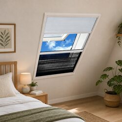 Plisse Insect Screen Window 80x100cm Mesh Shade Aluminium Frame Black