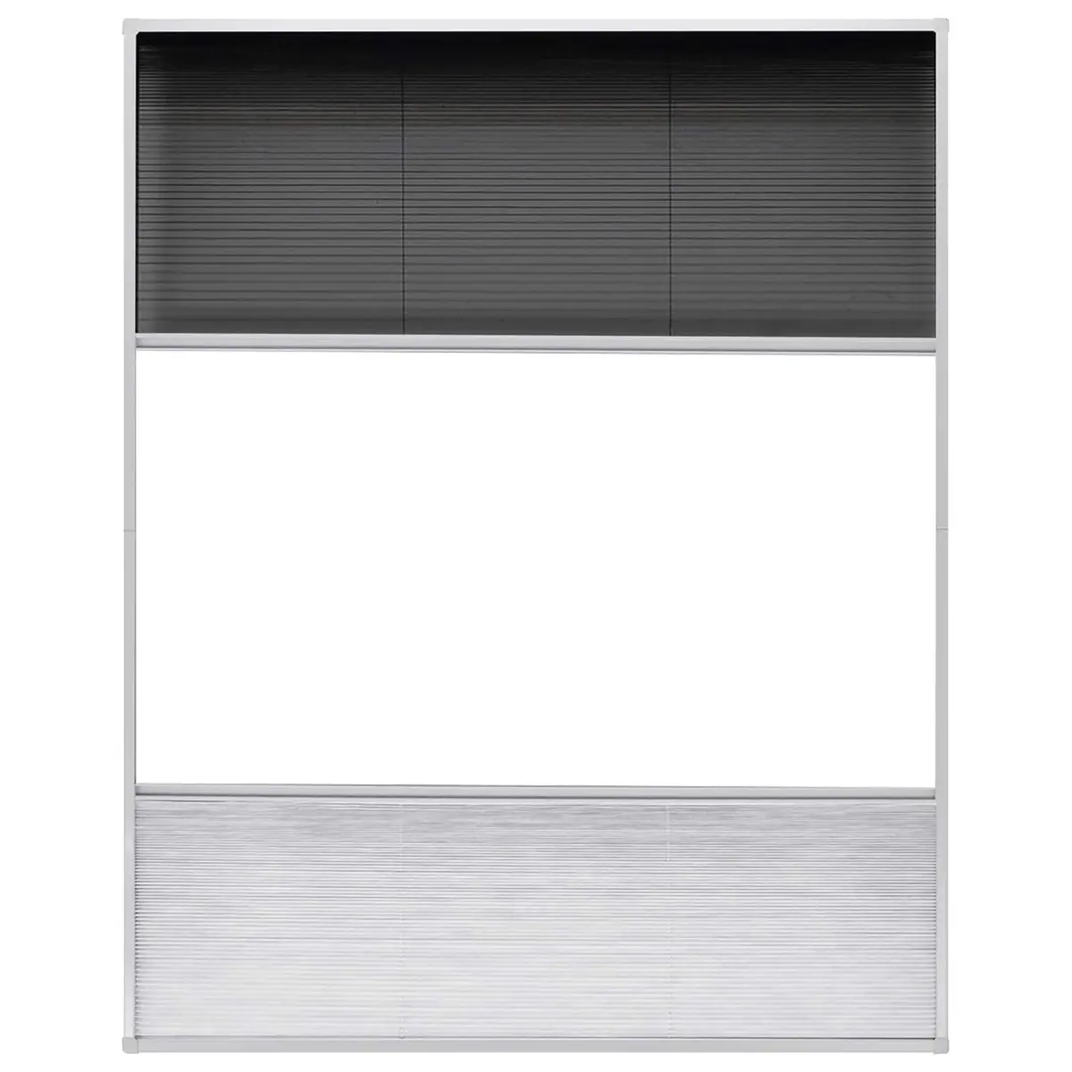 Plisse Insect Screen Window 80x100cm Black
