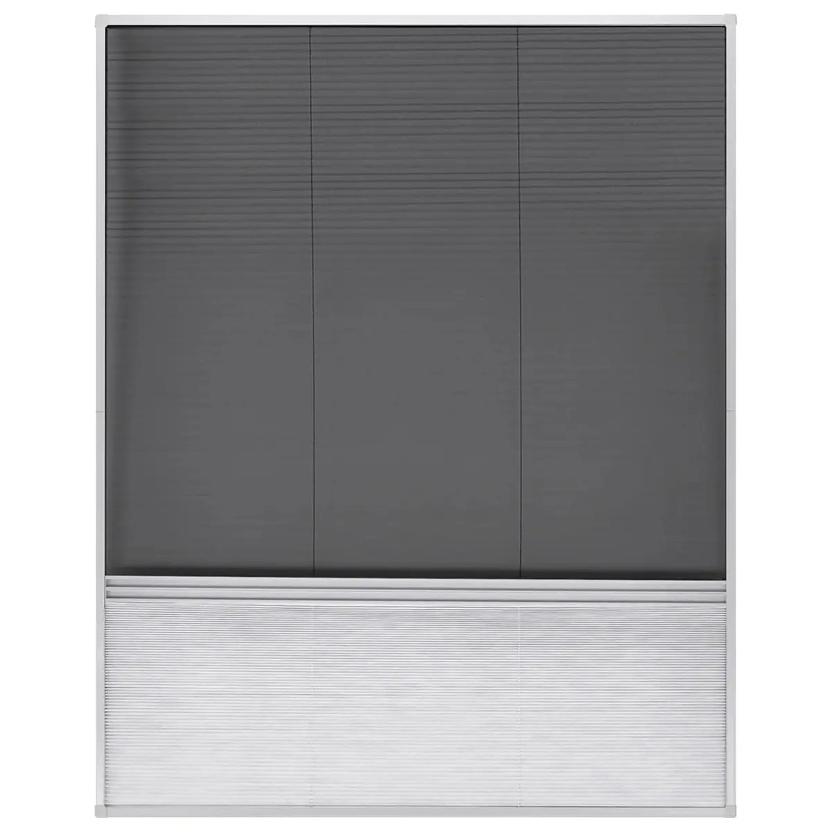 Plisse Insect Screen Window 80x100cm Black