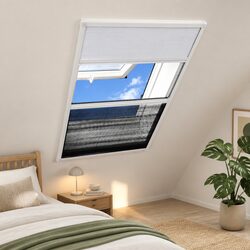 Durable Plisse Insect Screen Window 80x120 cm with PET Shade