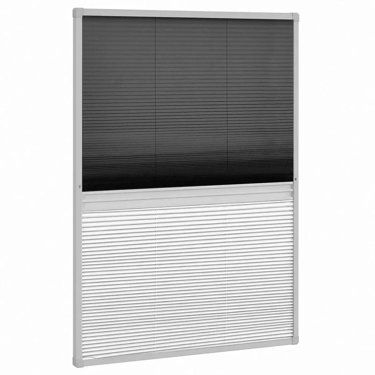 Insect Screen Window Aluminium Frame 80x120 cm Black Mesh Shade