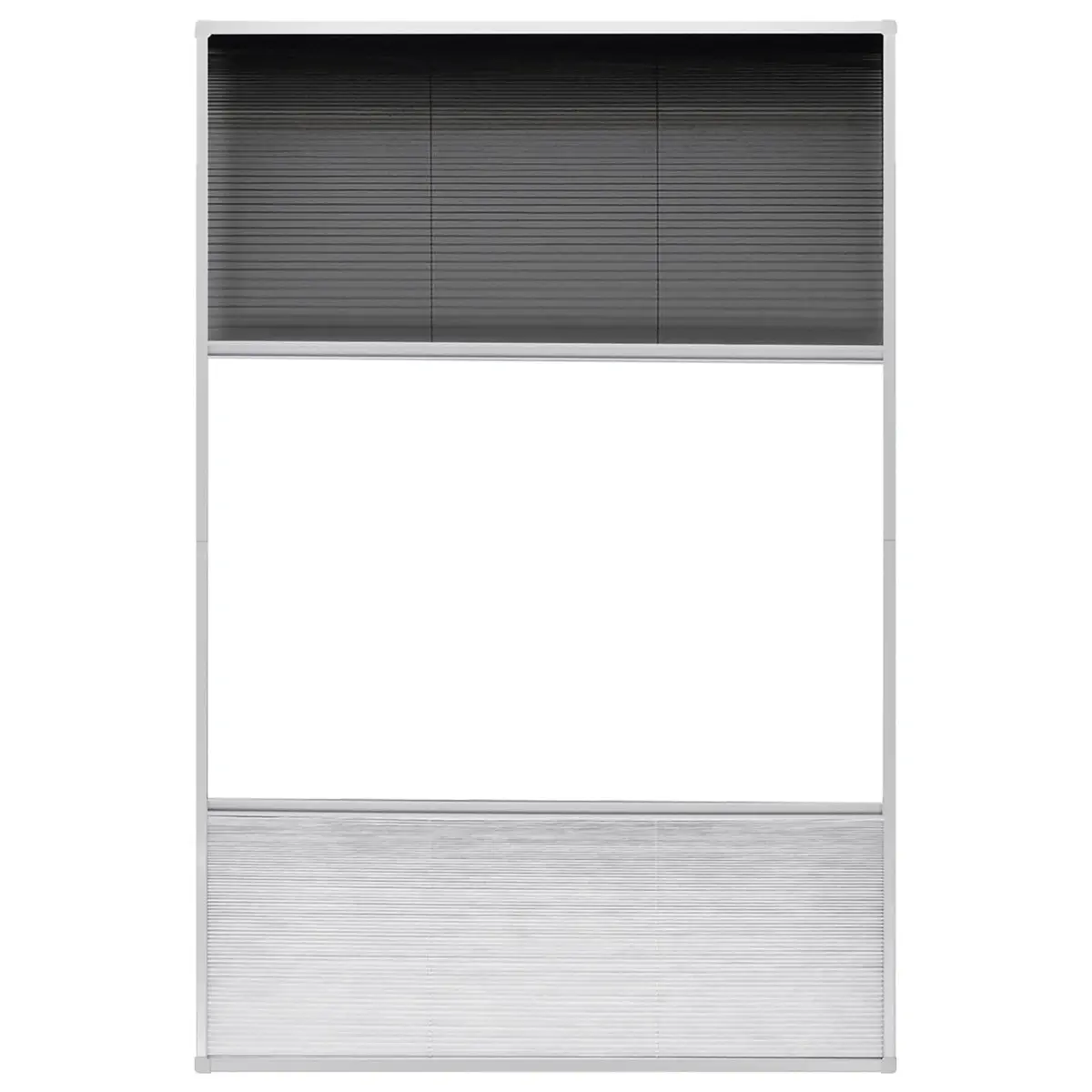 Insect Screen Window Aluminium Frame 80x120 cm Black Mesh Shade