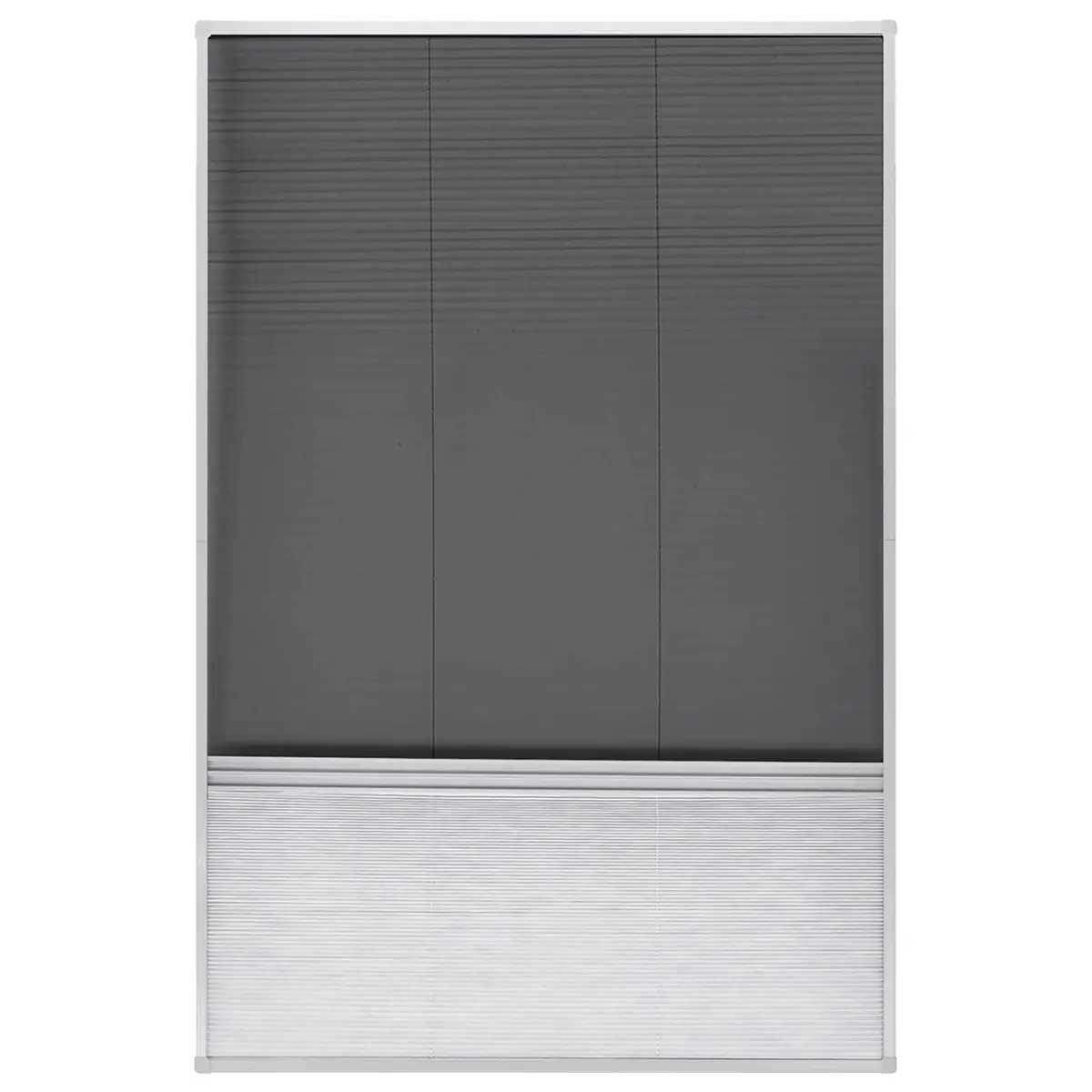 Insect Screen Window Aluminium Frame 80x120 cm Black Mesh Shade