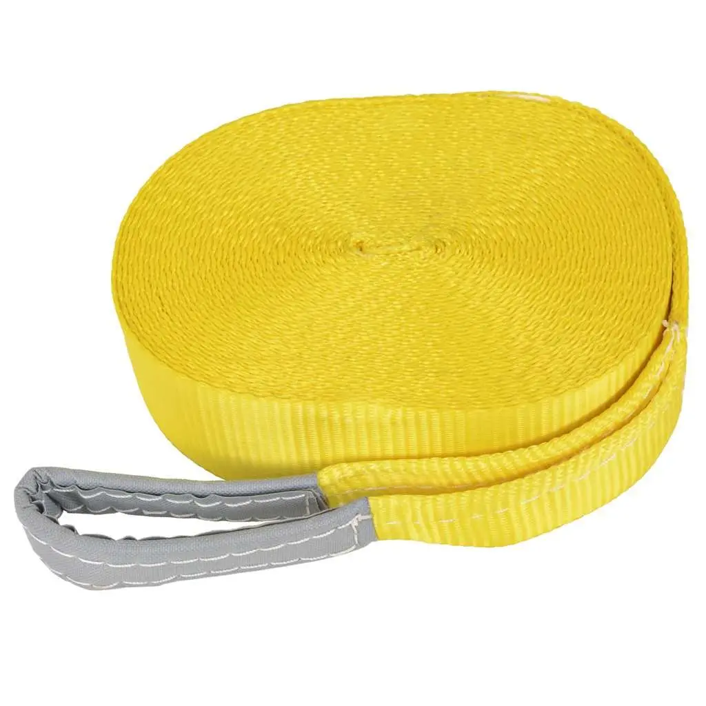 Slackline 15m Balance Training Rope 50mm Width 150kg Capacity Yellow